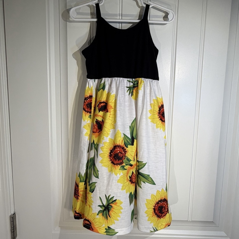 PatPat Sunflower Sleeveless‎ Dress Toddler Girls 2Y Summer Floral